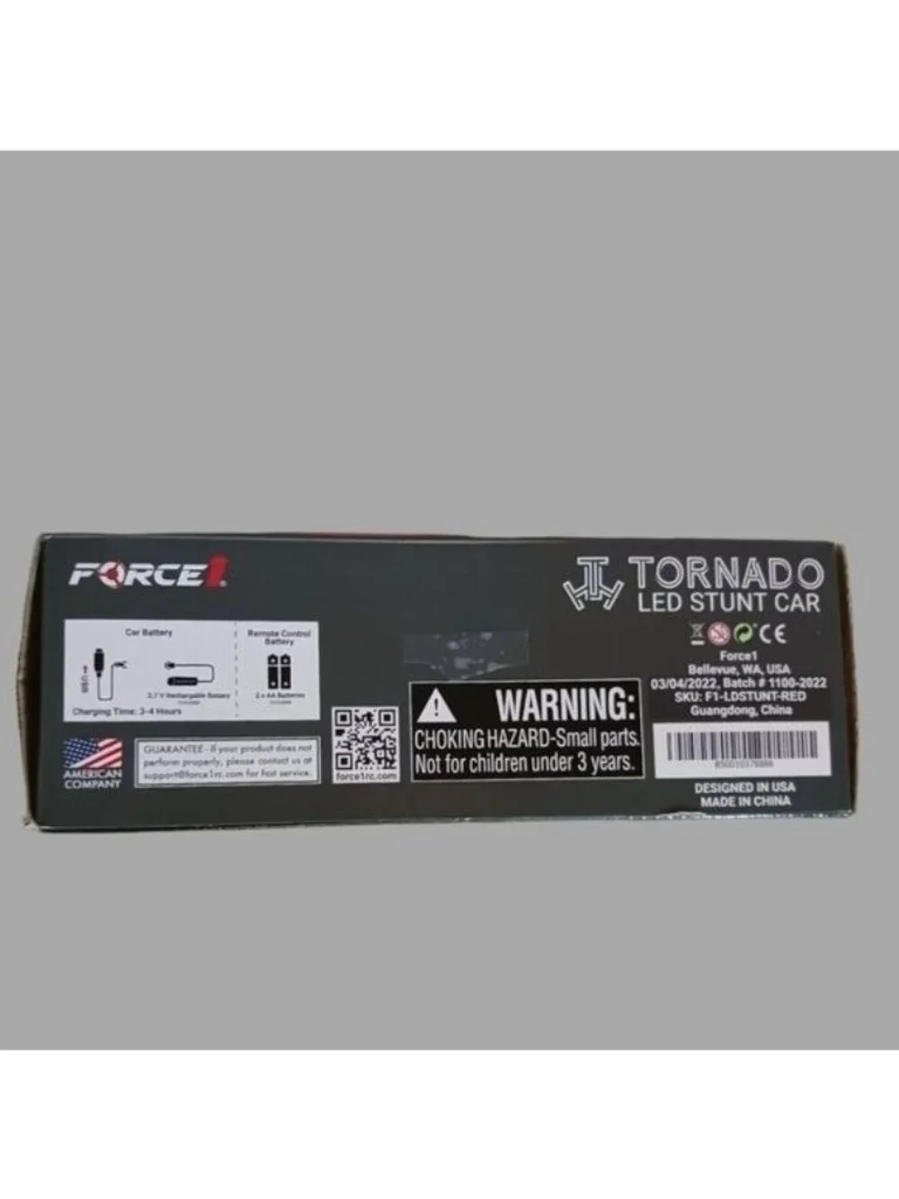 Force 1 tornado remote control red led double sided  car blue/ red color